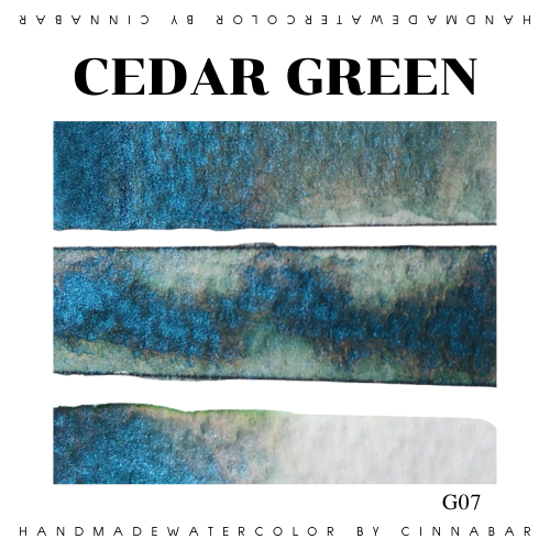 พร้อมส่ง | Cedar Green | สีน้ำทำมือ handmadewatercolor