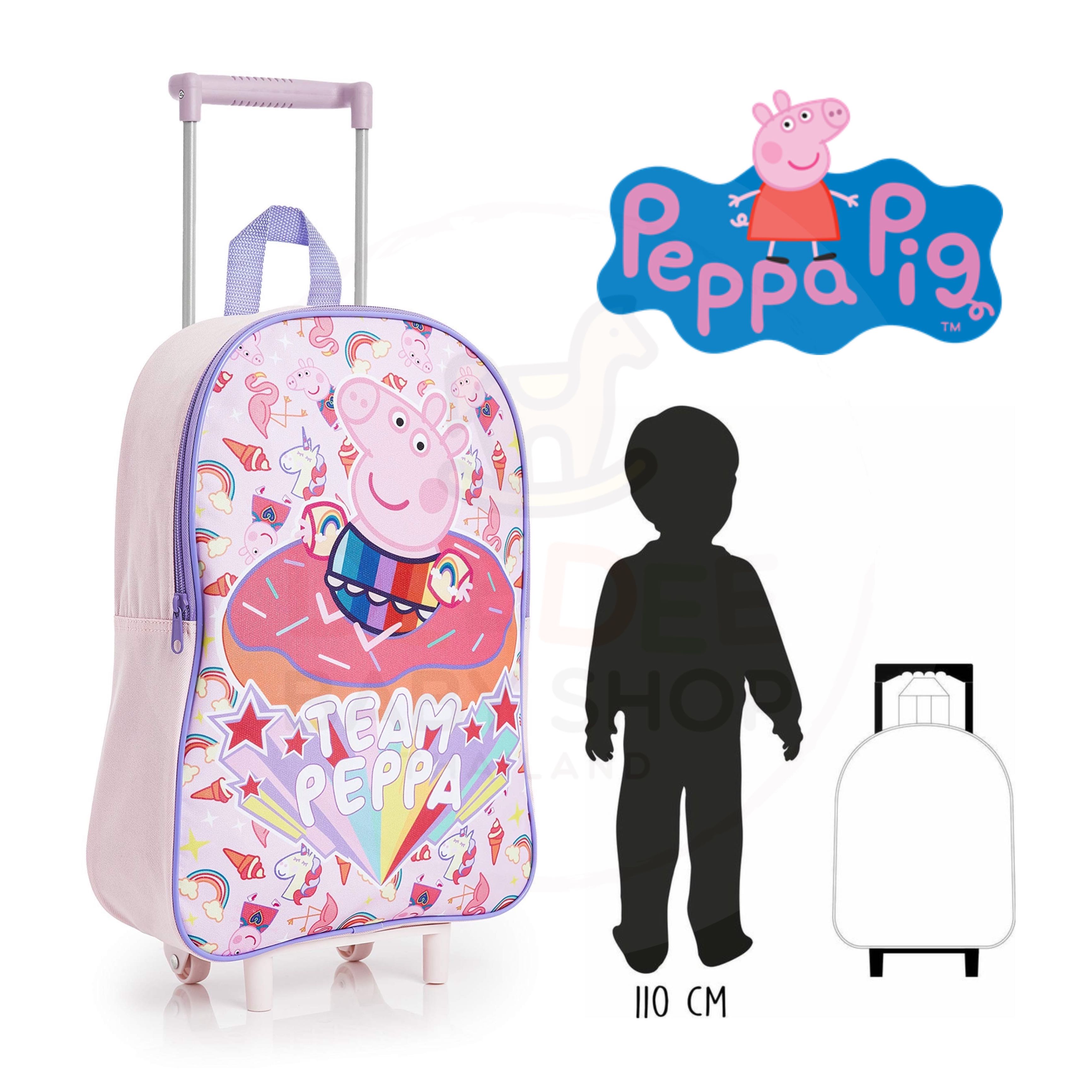 กระเป๋าล้อลากสำหรับเด็กเล็ก Peppa Pig -Team Peppa- Kids Pull Along Wheeled Trolley