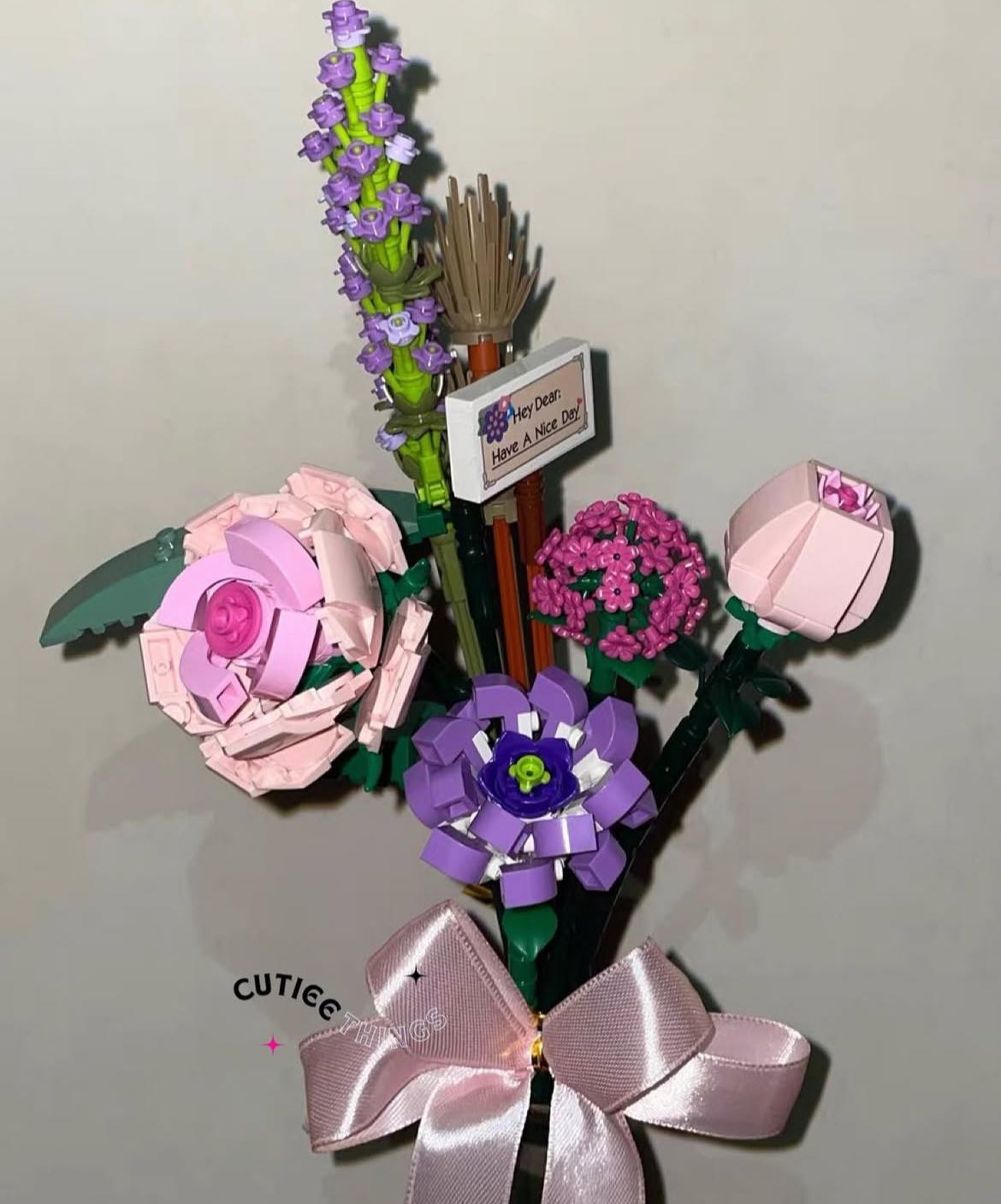 #พร้อมส่ง Flower Set - Purple เซตดอกไม้ 6 ดอก