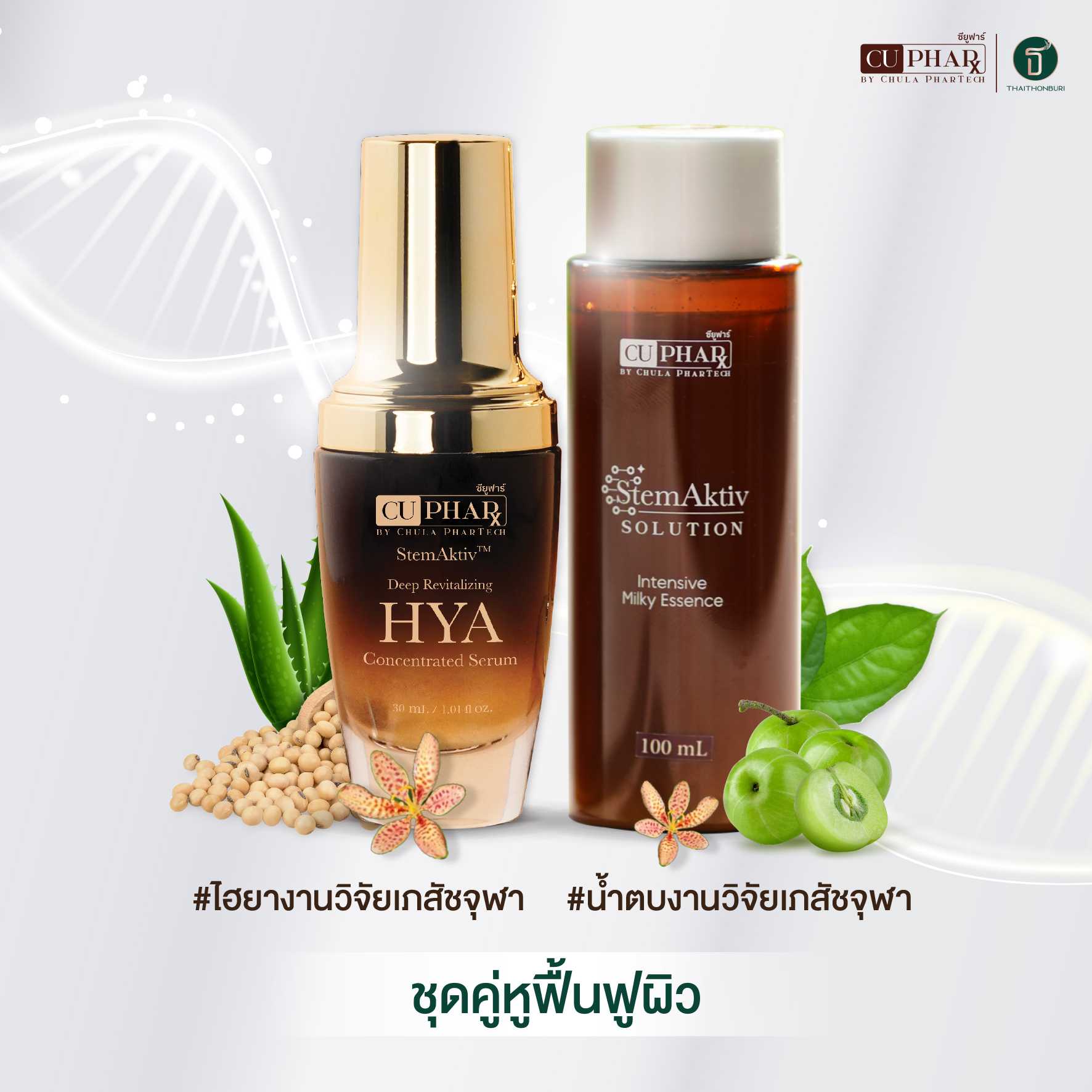 #จัดส่ง 28 เม.ย เป็นต้นไป ชุด คู่หูฟื้นฟูบำรุงผิว (เซรั่มเภสัชจุฬา 30 มล + น้ำตบเภสัชจุฬา 100 มล )