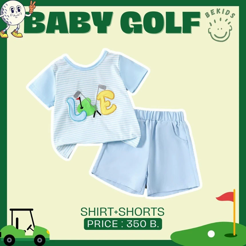 Golf Blue Shirt+Shorts