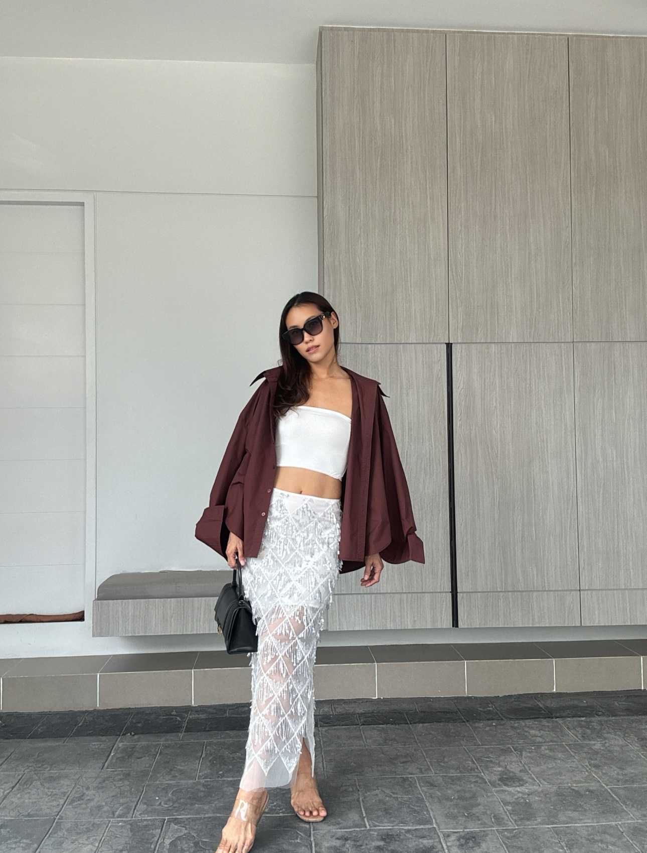 99280 Sheer Sequin Skirt