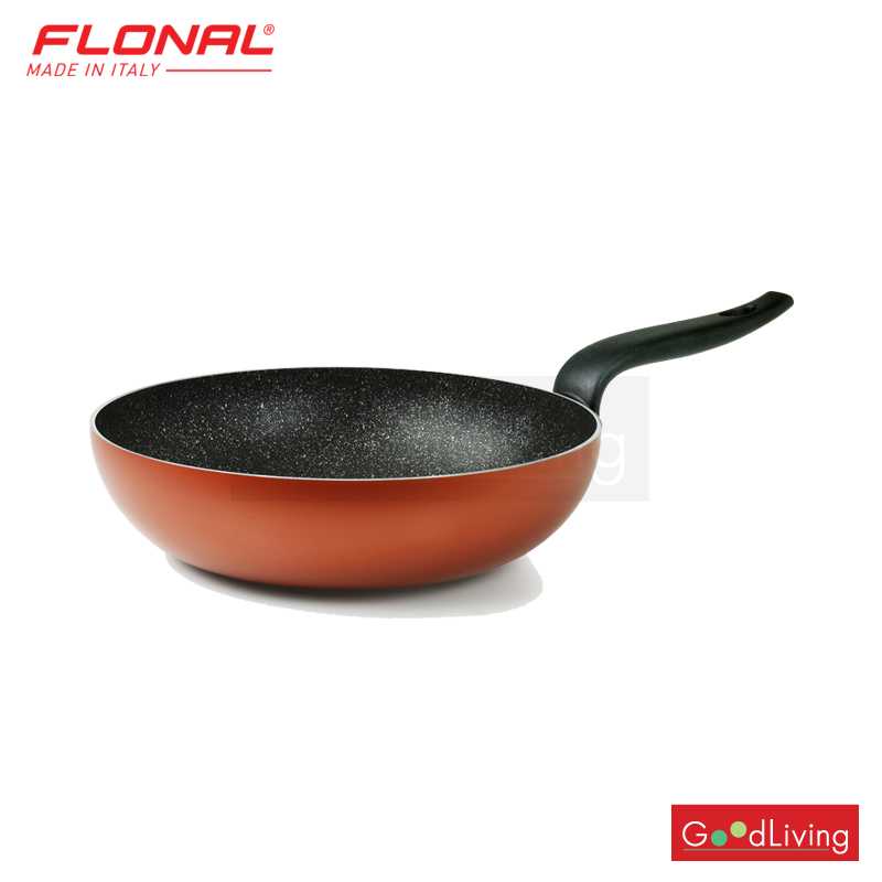 Flonal กระทะก้นกลม ขนาด 28 ซม. รุ่น FN-WK28-PG