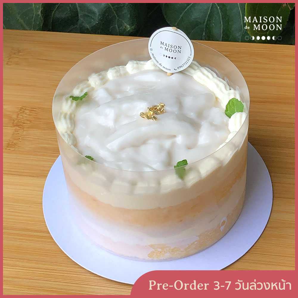 Coconut & Fresh Cream Cake | เค้กมะพร้าวโฮมเมดหวานน้อย (Size 0.5, 1, 2 lbs)