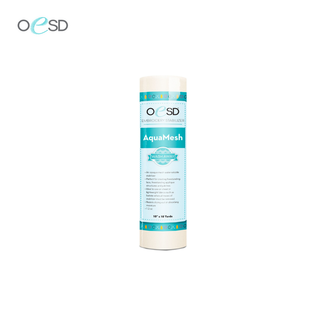 AquaMesh Washaway กระดาษรองปักแบบละลายน้ำ หน้ากว้าง 10 นิ้ว ( 10 หลา / ม้วน )