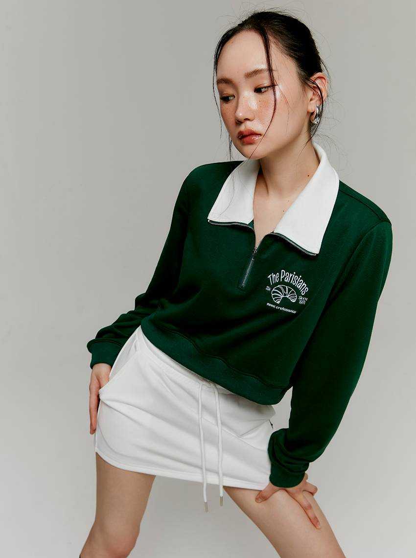 Sabina Wearever SS24 เสื้อสเวตเตอร์ รหัส SOJ23009GD - สีเขียวเข้ม