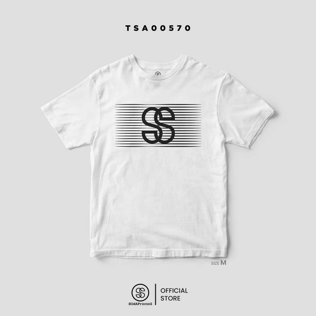 เสื้อยืด พิมพ์ลาย SS Line halftone สีขาว รหัส TSA00570-TSA00571 #เสื้อ #เสื้อยืด #SOdAPrintinG