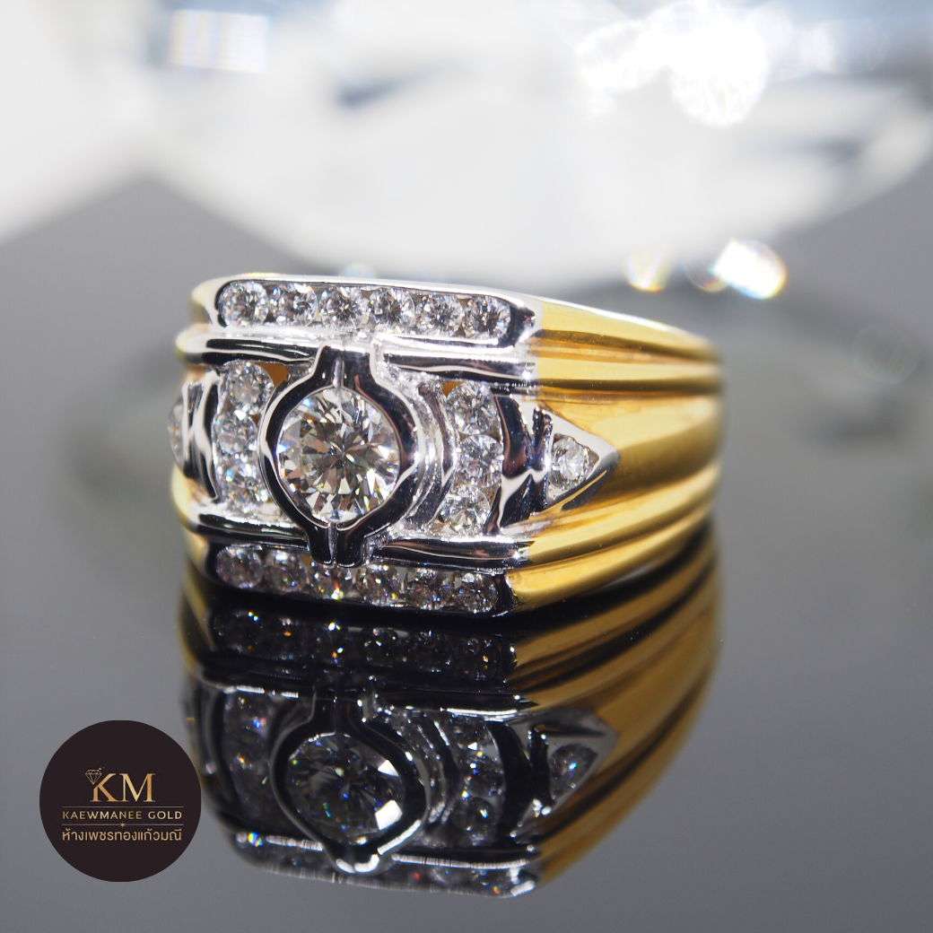 แหวนเพชร Diamond Classic Famous Line Men Ring (90% Gold)