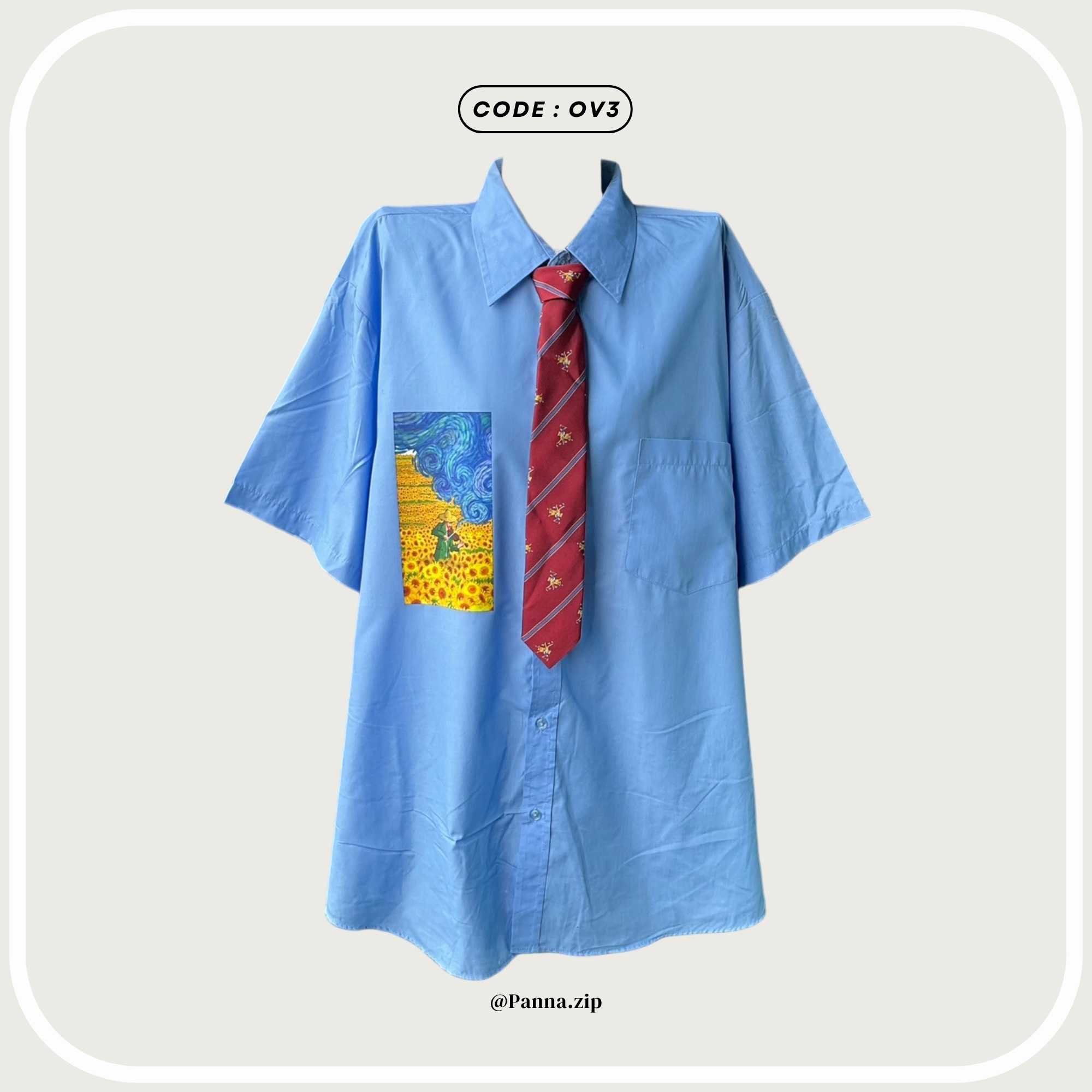 OV3 : Shirt oversize + Necktie