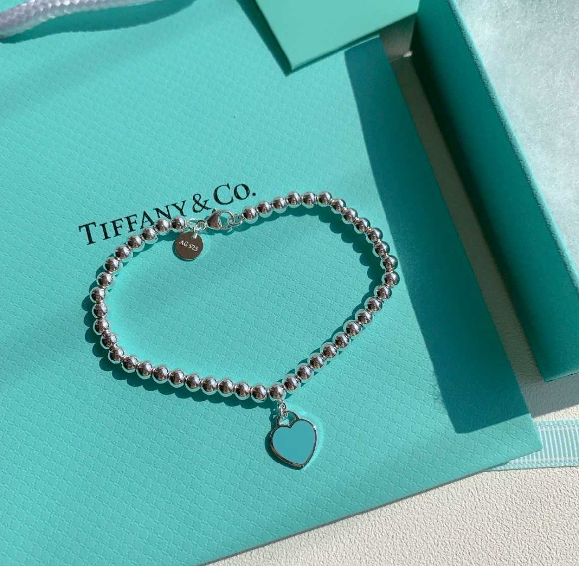 Tiffany & Co. Return to Tiffany™ Bead Bracelet with Heart Charm 