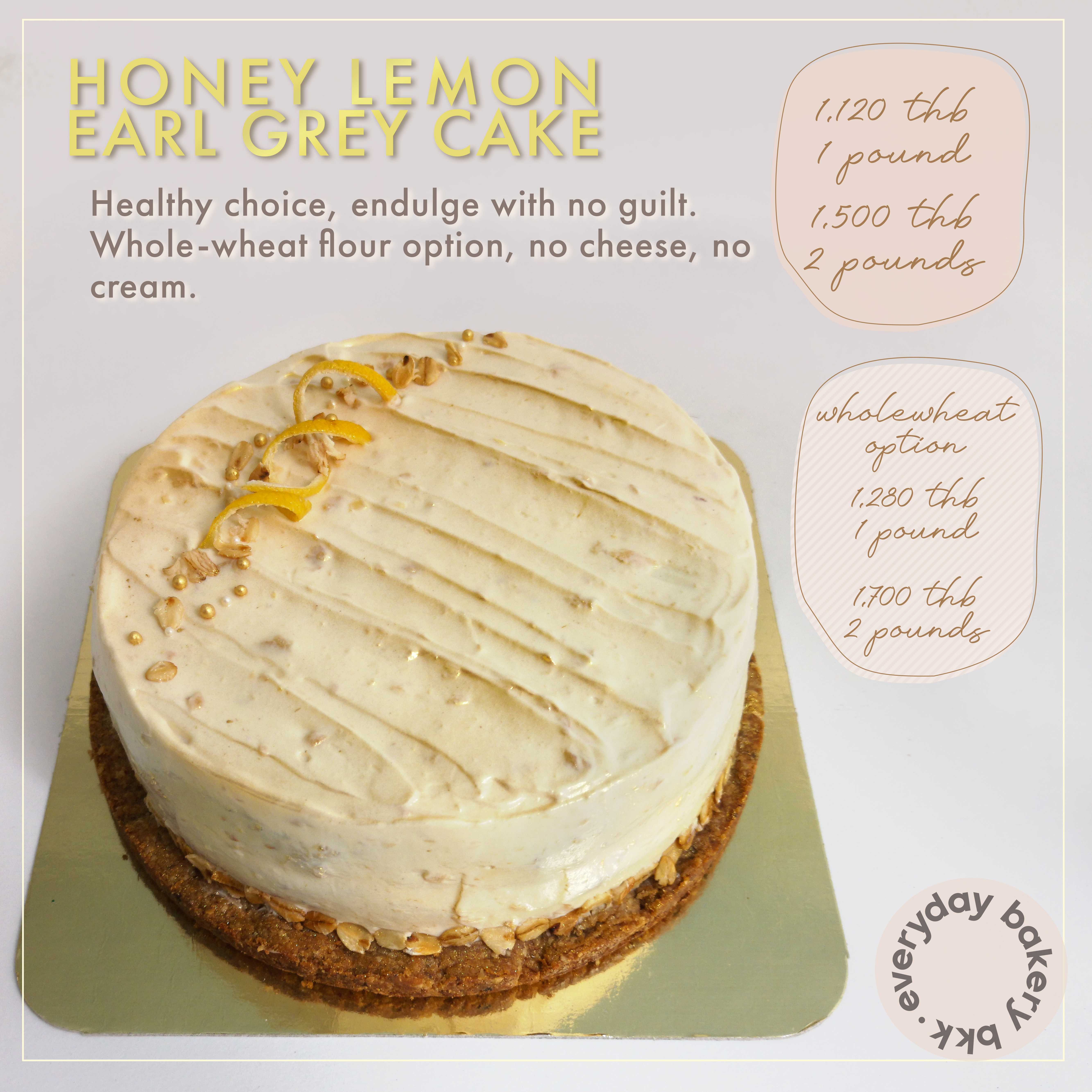 Honey Lemon Earl Grey cake