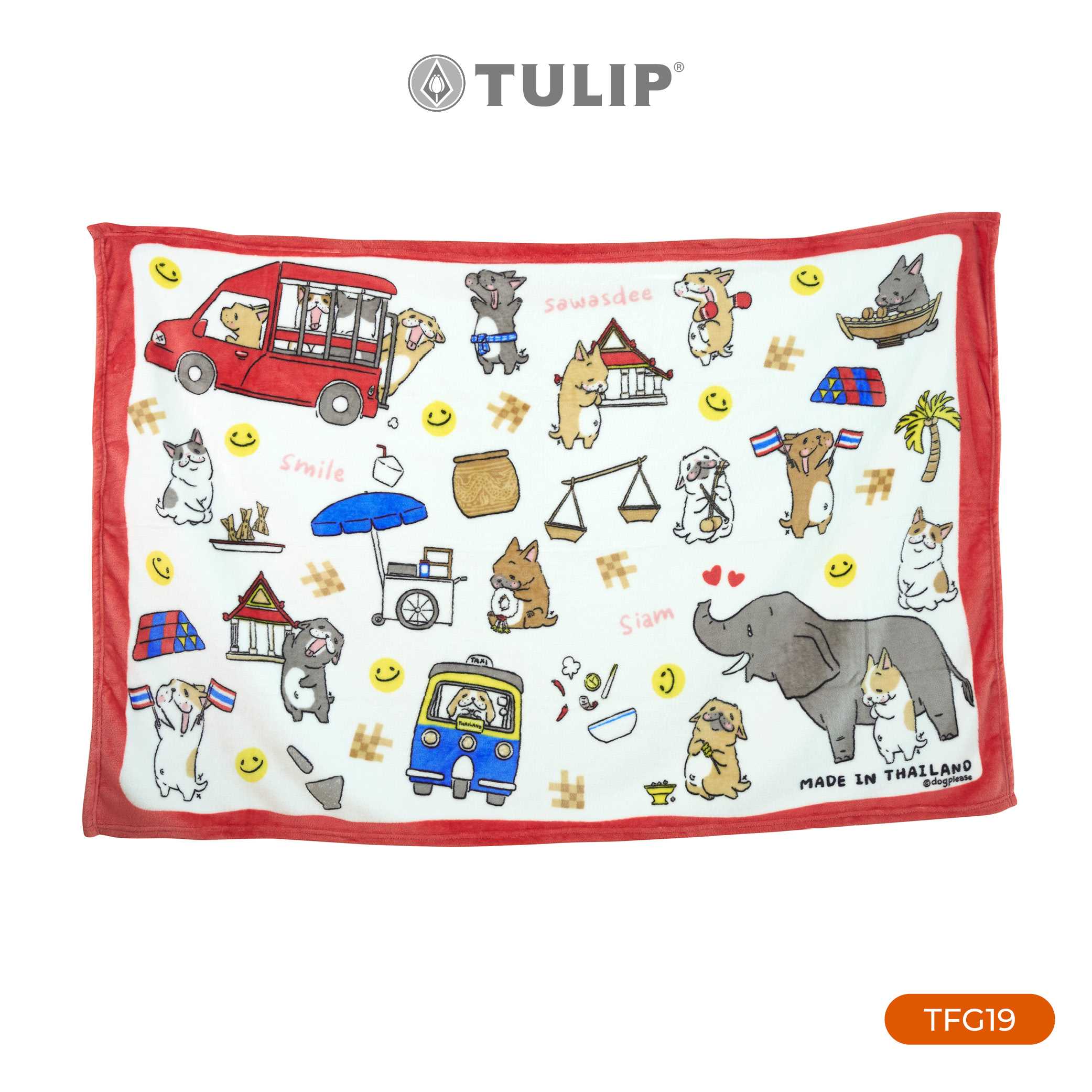 [New] ผ้าห่ม Fleece ลาย ลิขสิทธิ์แท้จากหมาจ๋า TFG19
