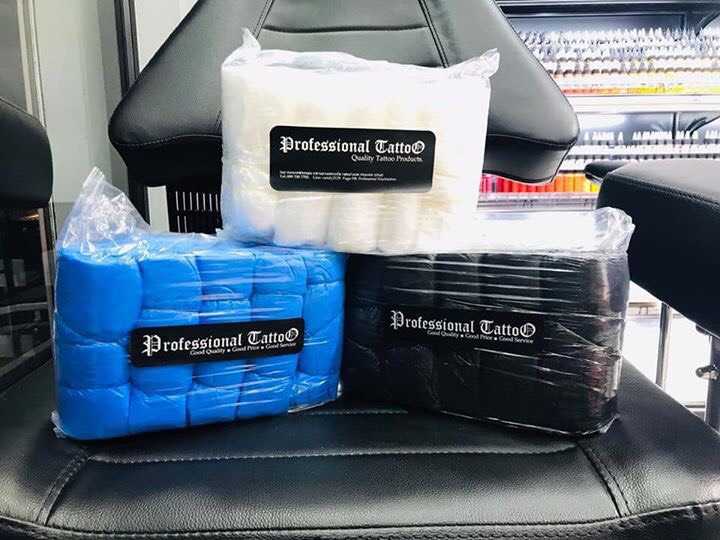 พลาสติกคลุมเตียง Plastic Tattoo Bedspread พลาสติกคลุมเตียง #ผ้าคลุมเตียง 1แพ๊คมี 5 ชิ้น