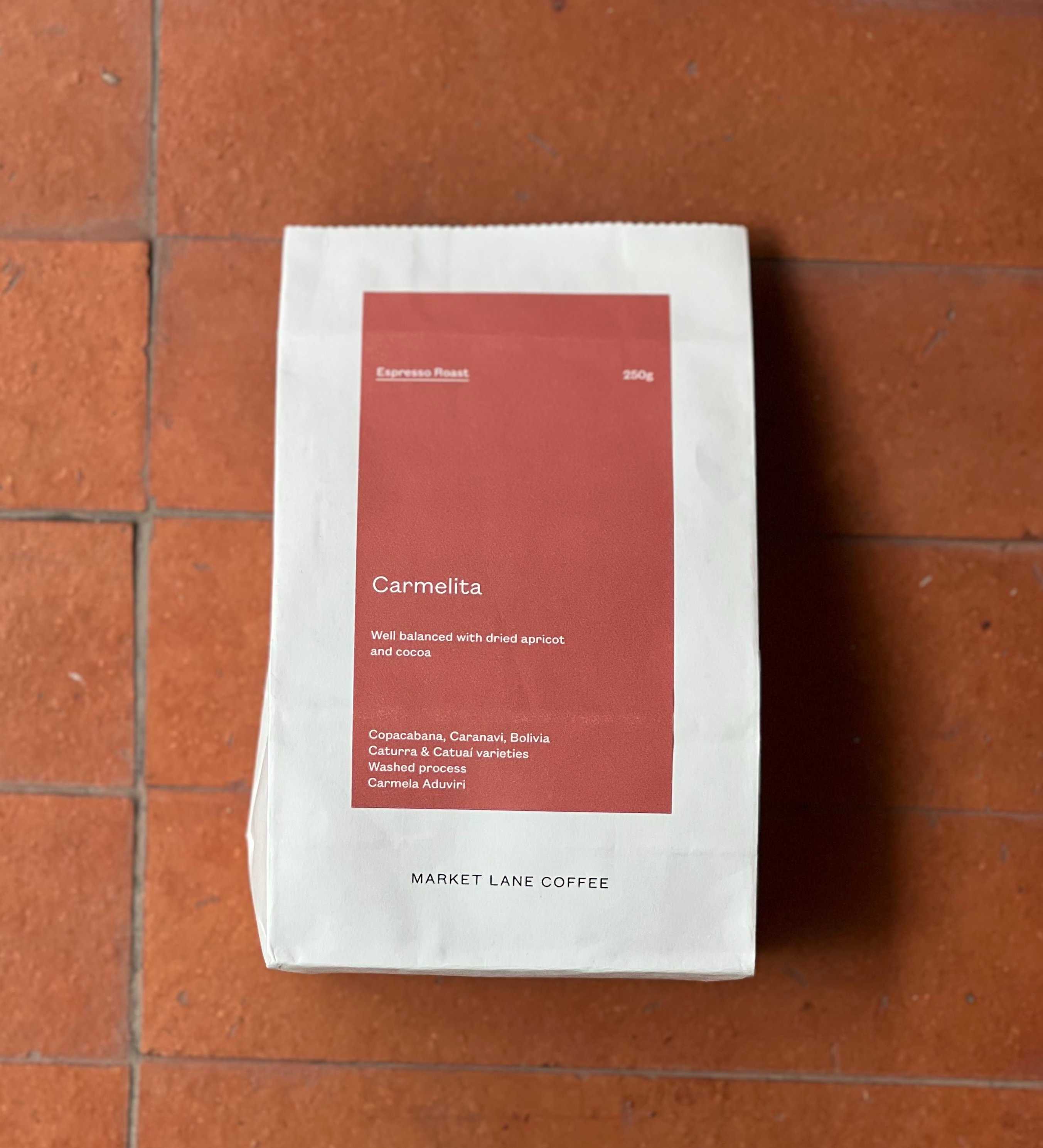 Bolivia, Carmelita (Market Lane, Australia) (Espresso roast) (Light to Medium)