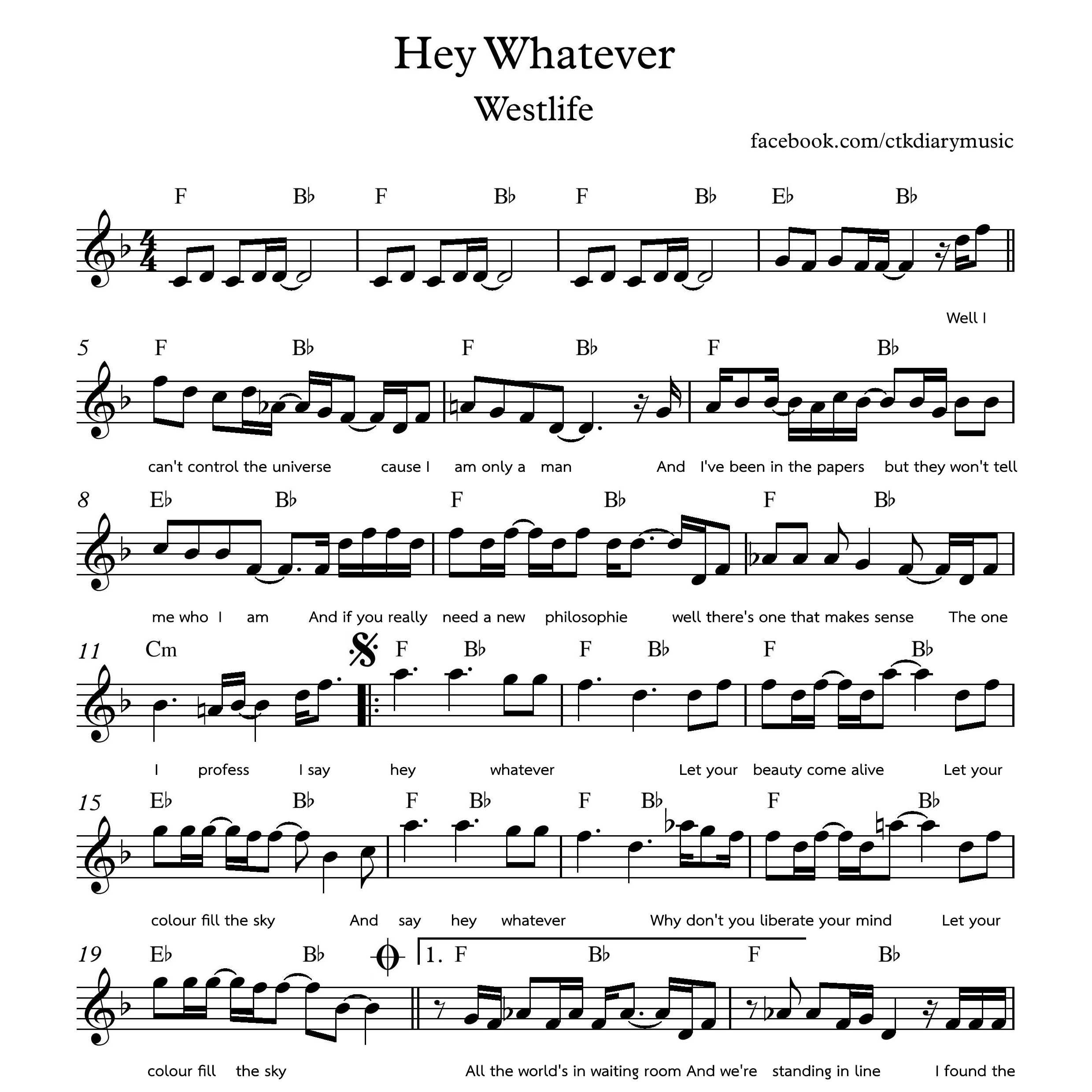 Hey Whatever - Westlife | LINE SHOPPING
