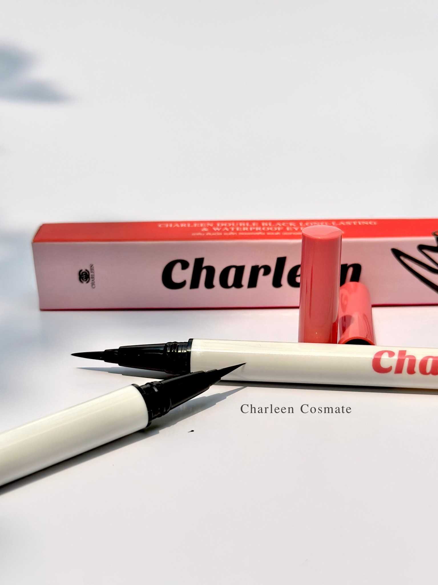 อายไลเนอร์ดำ Charleen เขียนง่าย เส้นเล็กคมชัด กันน้ำ ติดทน