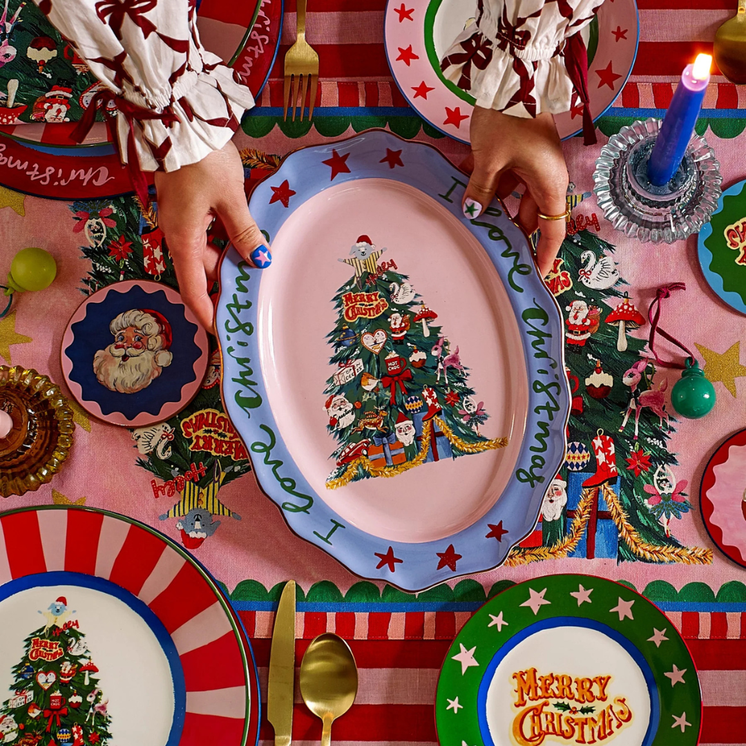 (Early Santa Sale) Christmas Tree Large Serving Platter