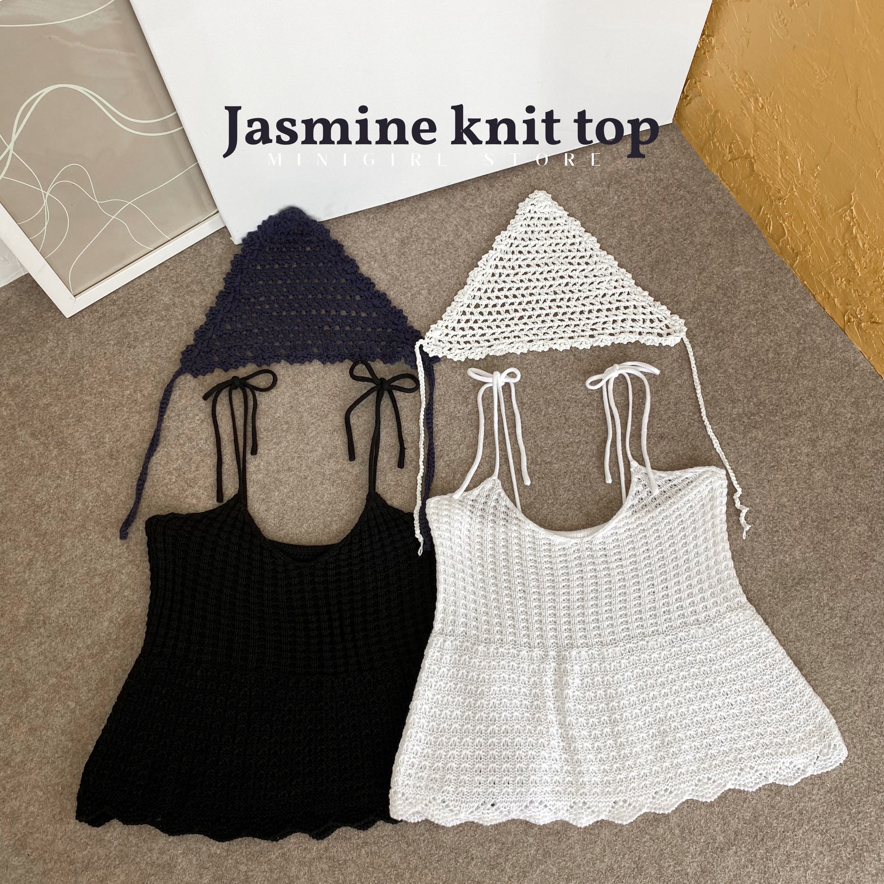MINIGIRL STORE | Jasmine knit top เสื้อสายเดี่ยวไหมพรม