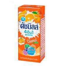 ดัชมิลล์นมเปรี้ยว UHT รสส้ม 180 มล.
