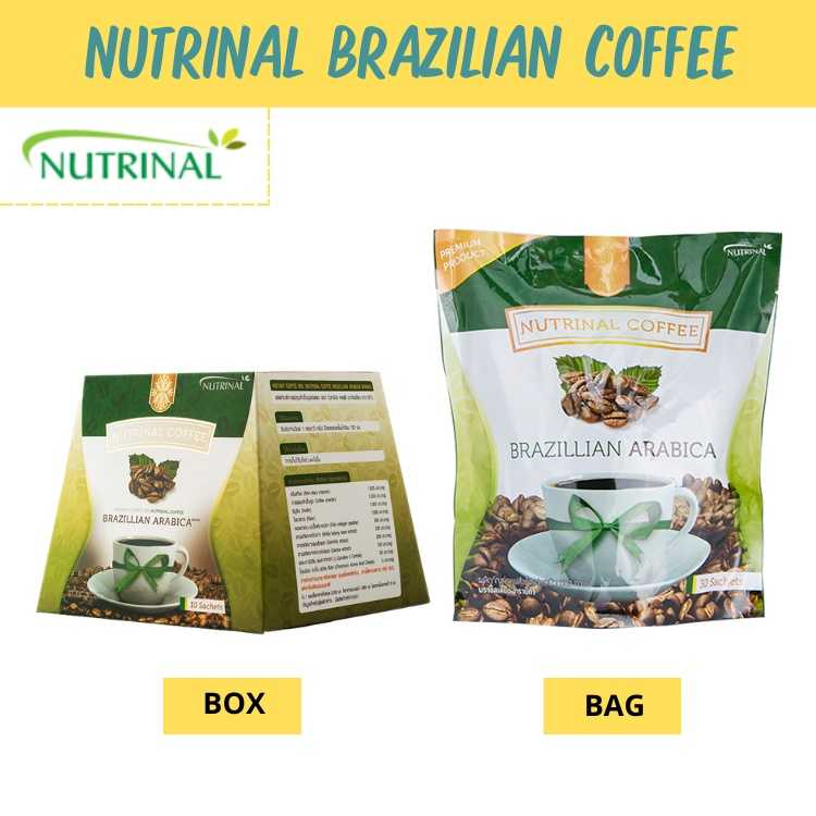 NUTRINAL BRAZILIAN COFFEE ผลิตภัณฑ์กาแฟ บราซิลเลี่ยน อาราบิก้า ผสมคอลลาเจน