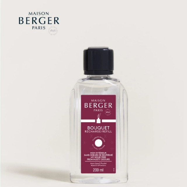 Maison Berger Rose Clean 200ml รีฟิลก้านหอม กลิ่นกุหลาบ บ้านหอม ดับกลิ่นอับ ปรับอากาศ Reed Diffuser