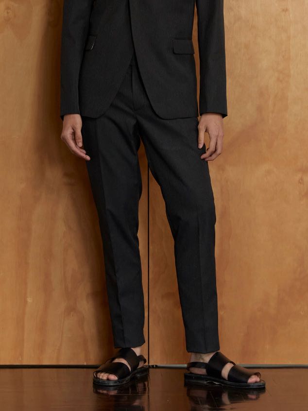 Dark Grey Slim Fit Trousers