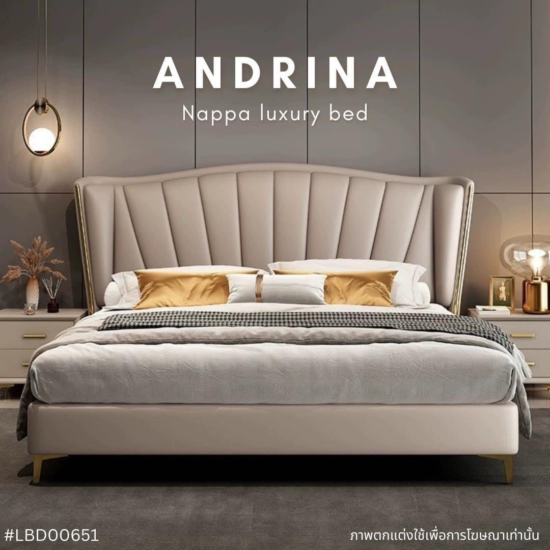 ANDRINA Nappa luxury bed