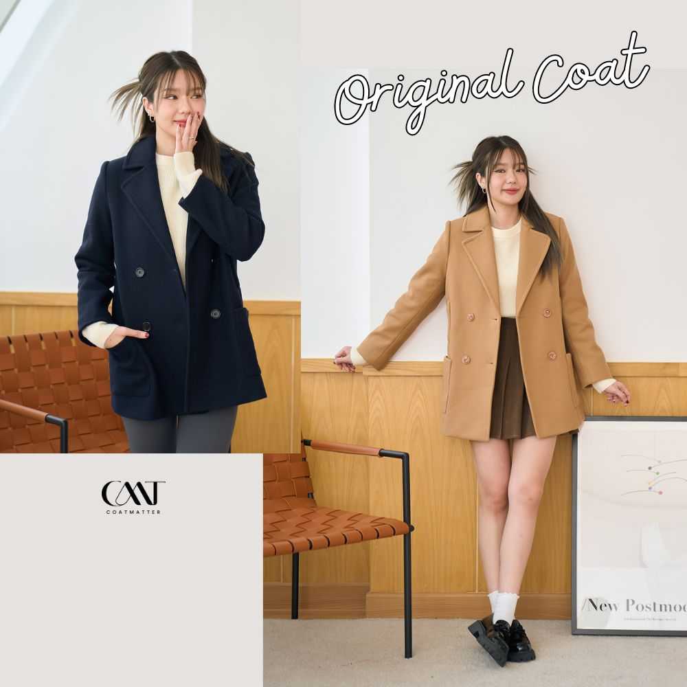 Coatmatter - Original Coat เสื้อโค้ทผ้าวูลแท้ อุ่น น้ำหนักเบา