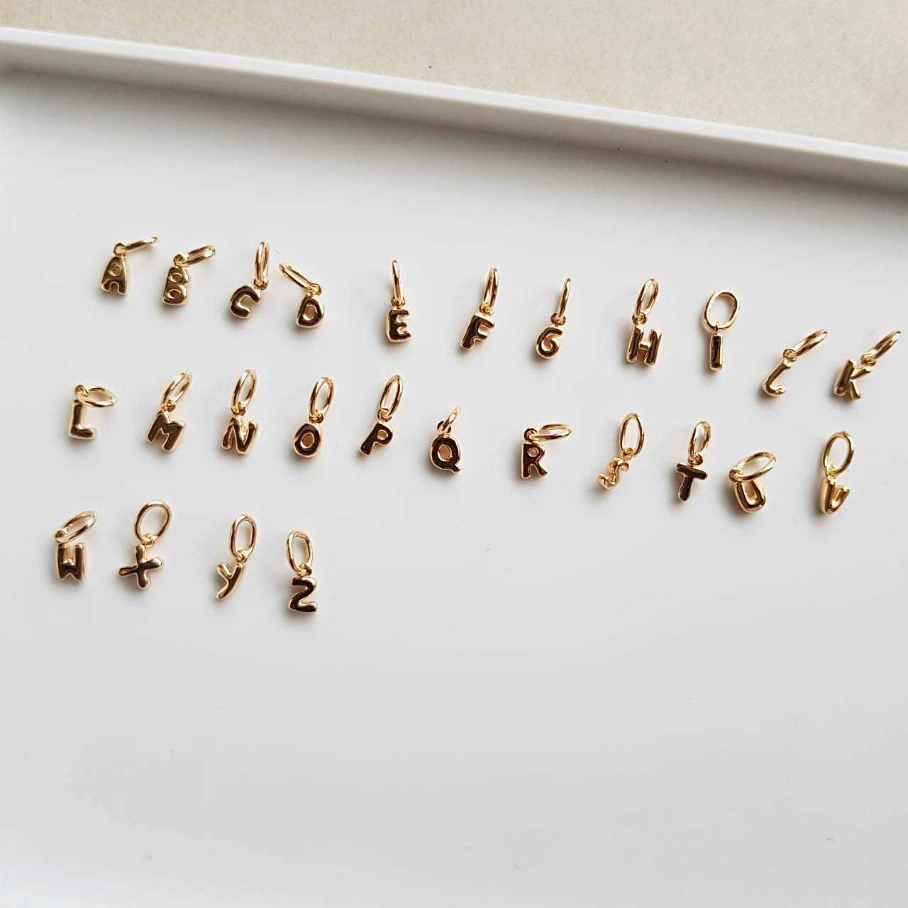 grumpy, alphabet pendant_gold (A - P) (ราคาต่อชิ้น/price per piece)