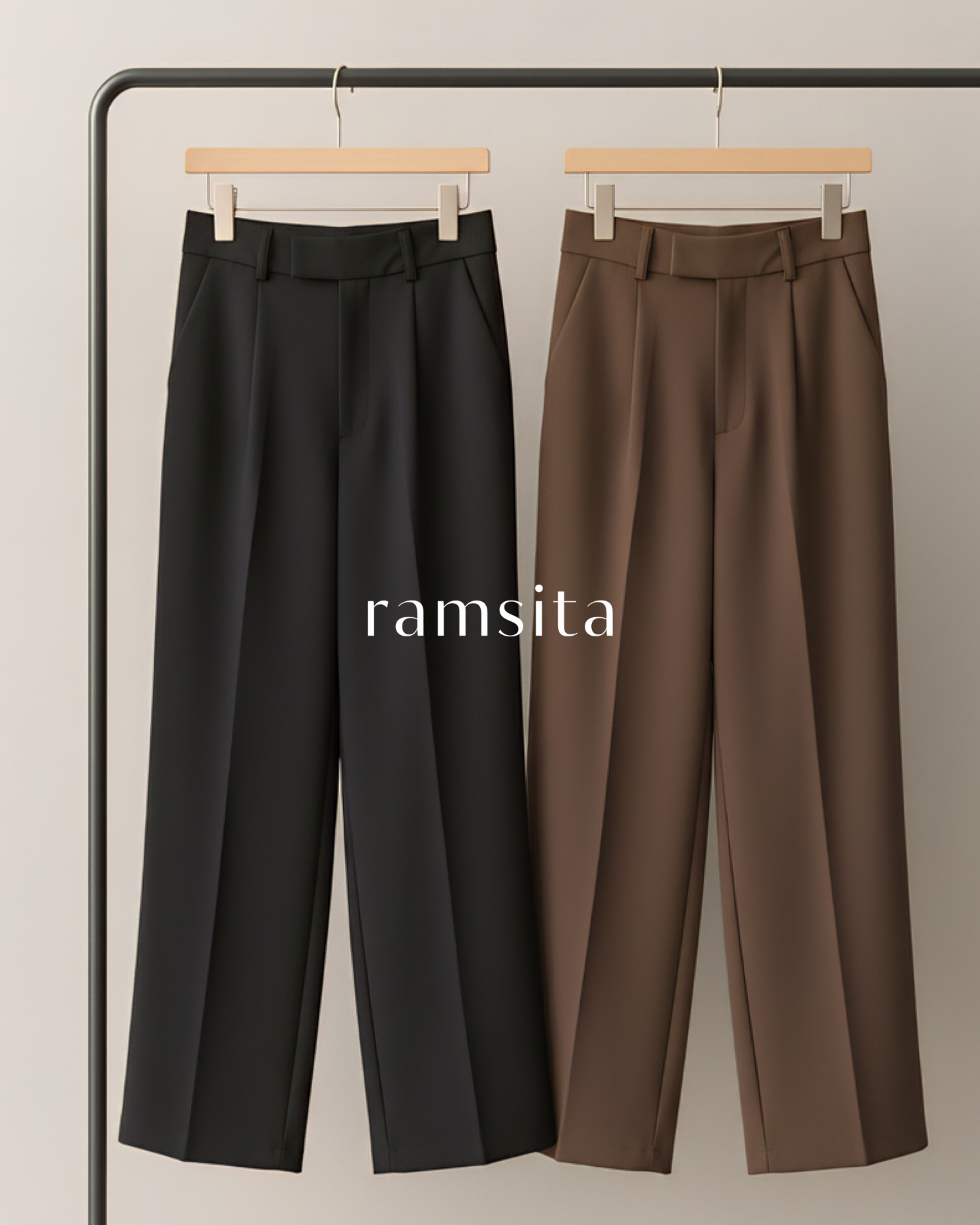 (พร้อมส่ง) Mila Pant กางเกงขากระบอกกลาง ผ้า Rochet