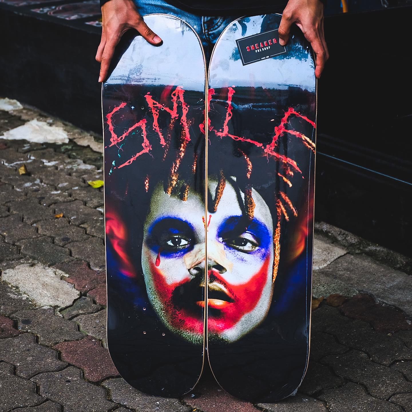 Vlone x Juice WRLD x XO “Joker” Skateboard Deck Set