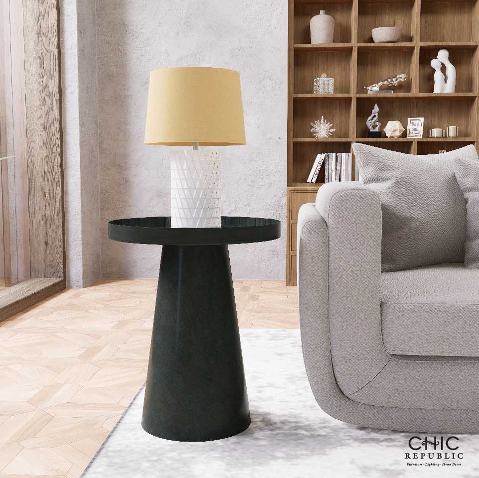 Chic Republic CONRAD/46,โต๊ะข้าง - สี ดำ