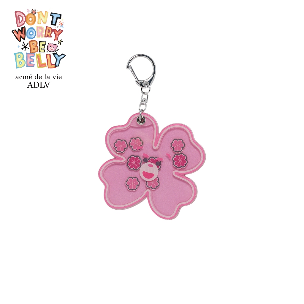 ADLV [acme de la vie] พวงกุญแจ รุ่น Clover Belly Acrylic Shaker Keyring Pink