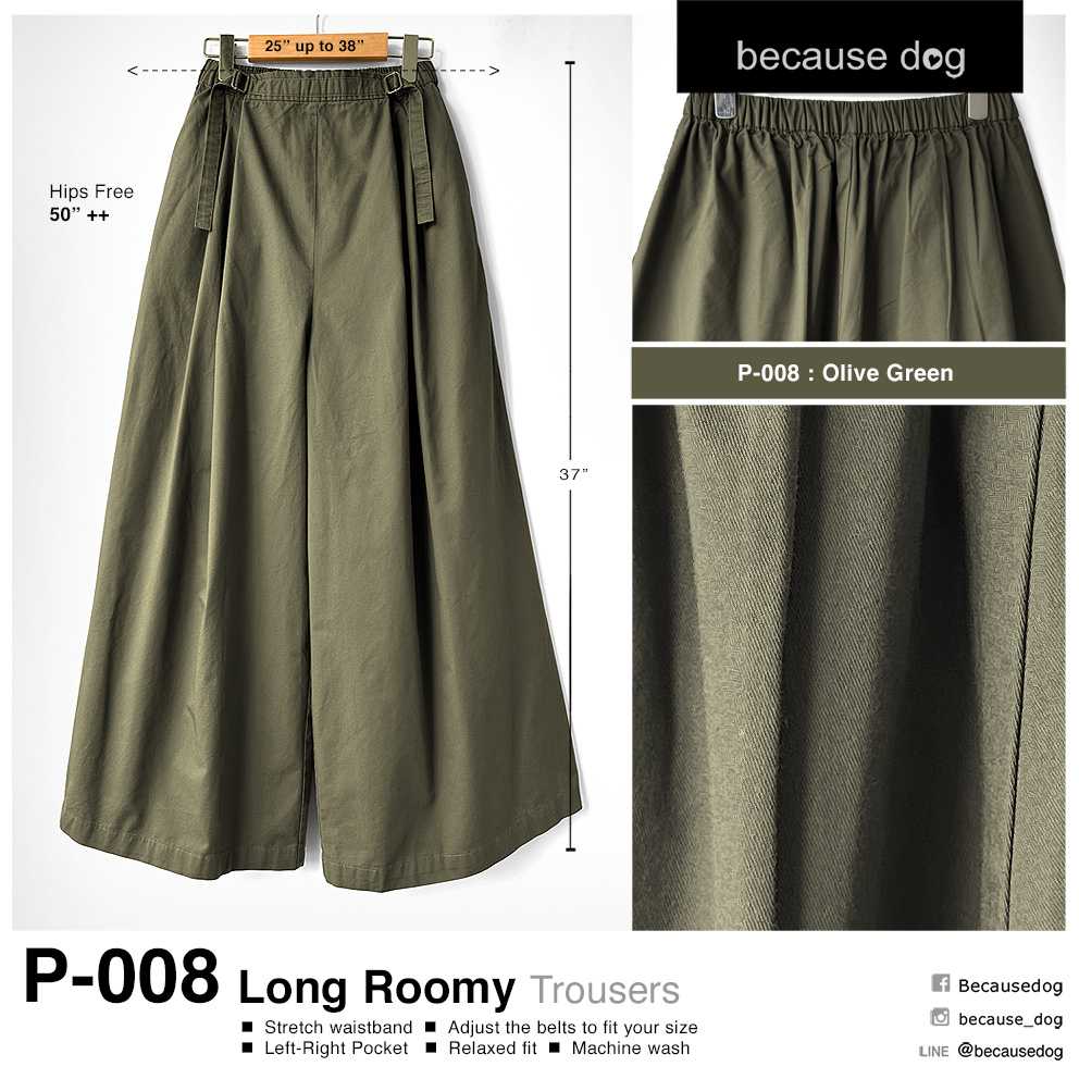 P-008 : Olive Green ผ้าคอตตอนสีเขียวมะกอก ใส่สบายไม่ร้อนค่ะ