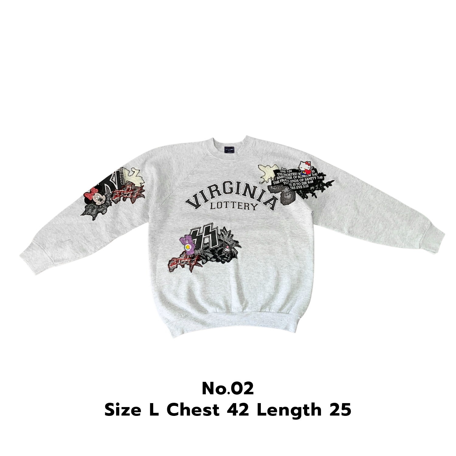 Sweater with patch ( Gray ) No.02