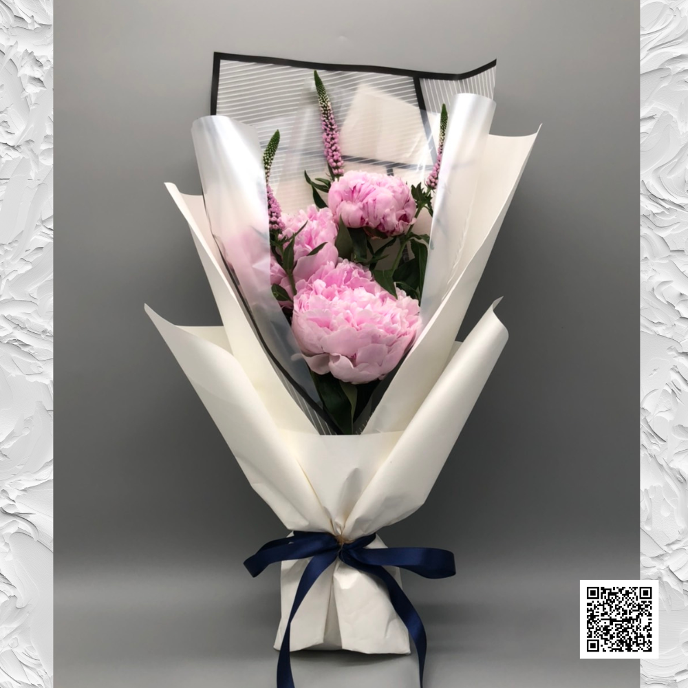 ช่อ PEONY :  Blooming Elegance 1  (ดอกไม้ฤดูกาล)