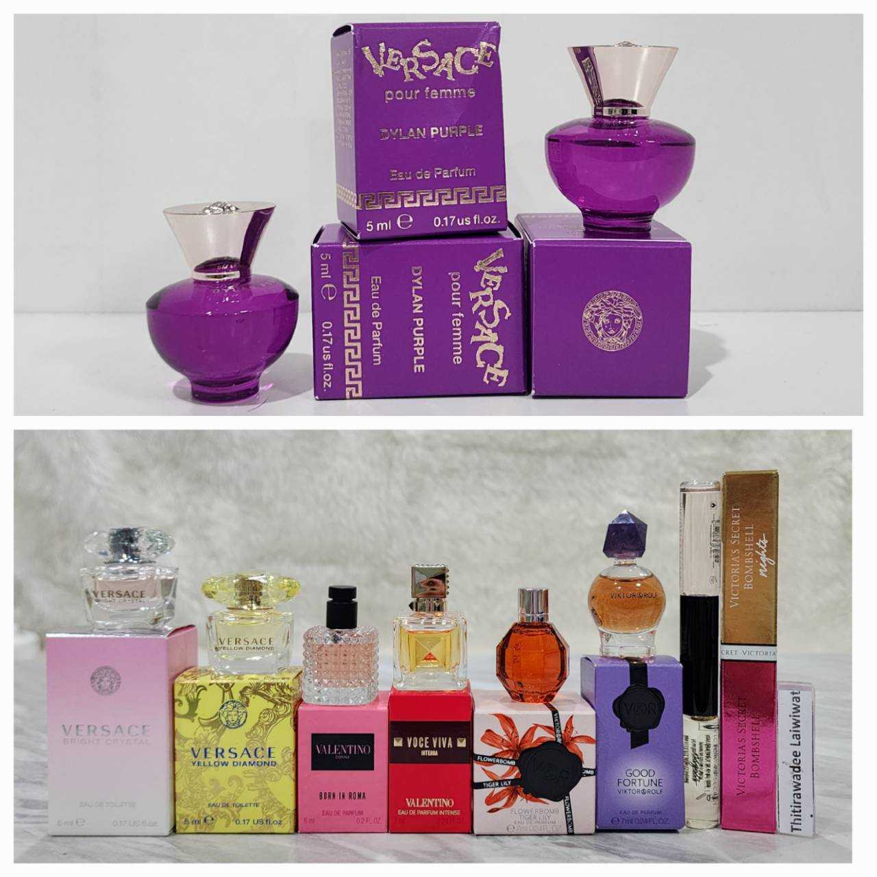 น้ำหอมจิ๋วมินิ รวมแบรนด์ Valentino /Versace /Victoria's Secret /Viktor & Rolf