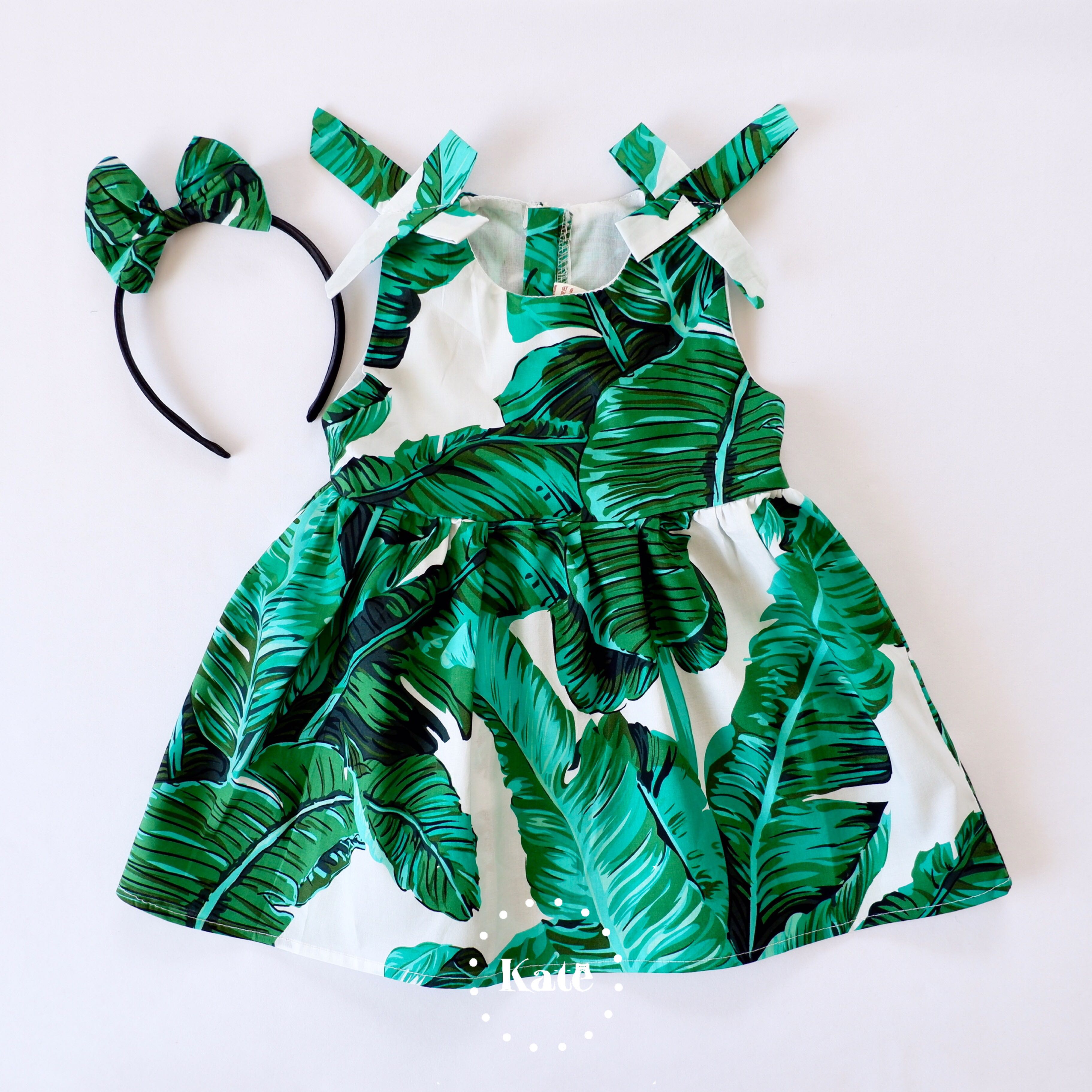 banana leaf dress  (2pcs)