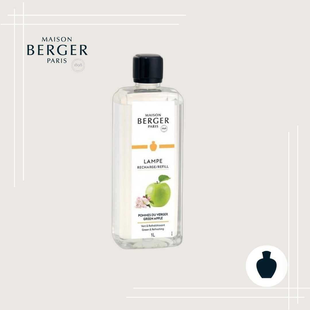 น้ำหอมตะเกียง Maison Berger กลิ่น Green Apple 1L หอมสดชื่น ดับกลิ่น ฟอกอากาศ Lampe Refill