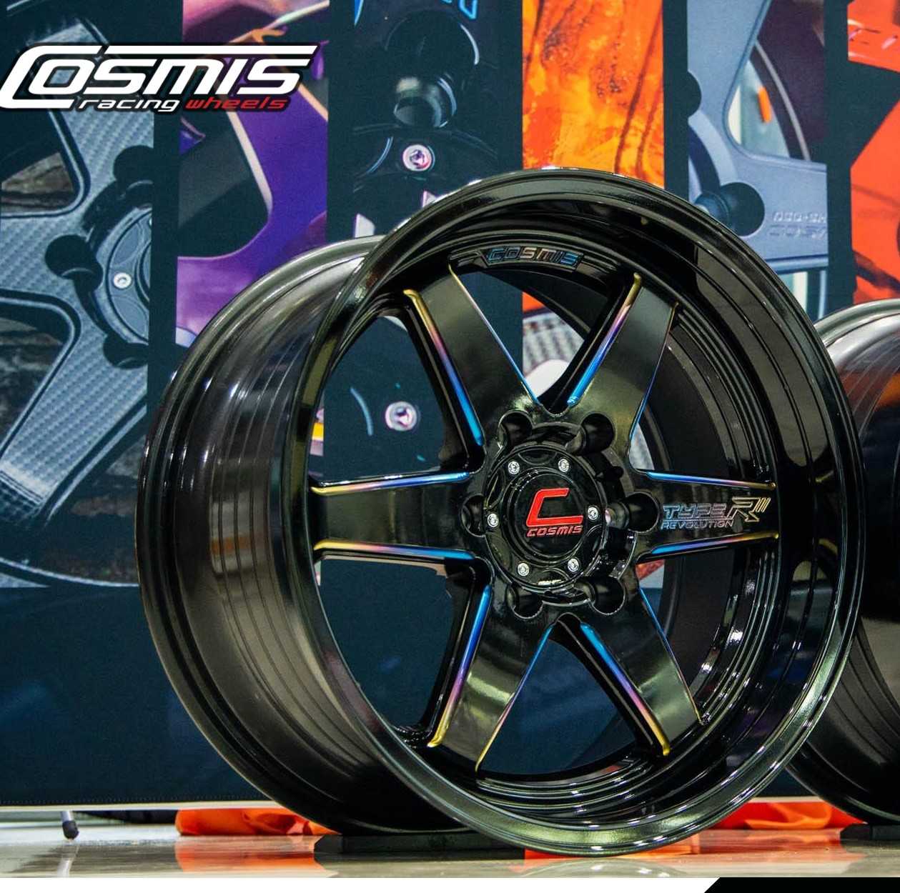 แม็กซ์ TYPE-R(YA9993B) 18X9.5 6X139.7 ET27 CB.106 TITANIUMBLACK(สีไทเทเนียมแบล็ค)Custom