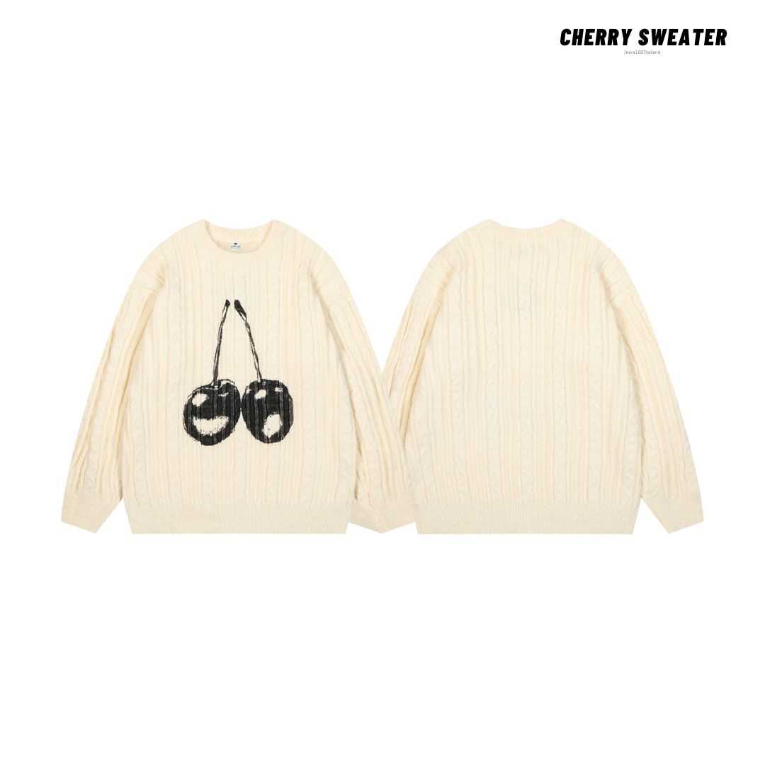 (พร้อมส่ง) Jeera168 | Cherry Sweater