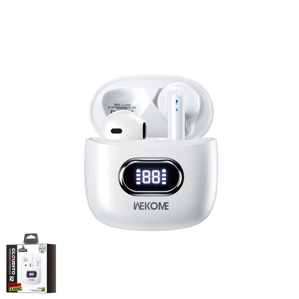 หูฟังบลูทูธไร้สาย แบบ Earbuds ใส่สบายหู มีจอ LED แสดงสถานะแบตเตอรี่