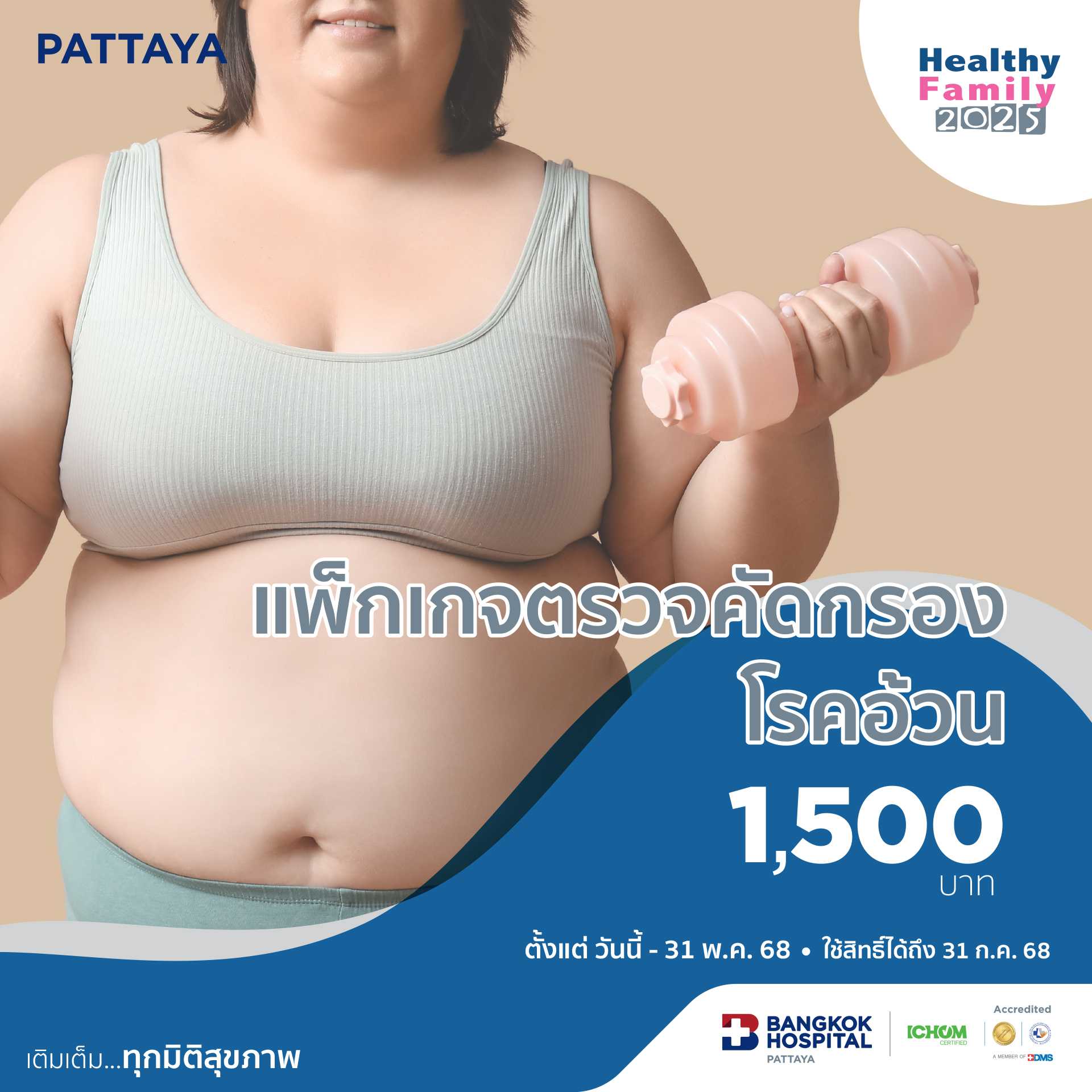 แพ็กเกจตรวจคัดกรองโรคอ้วน