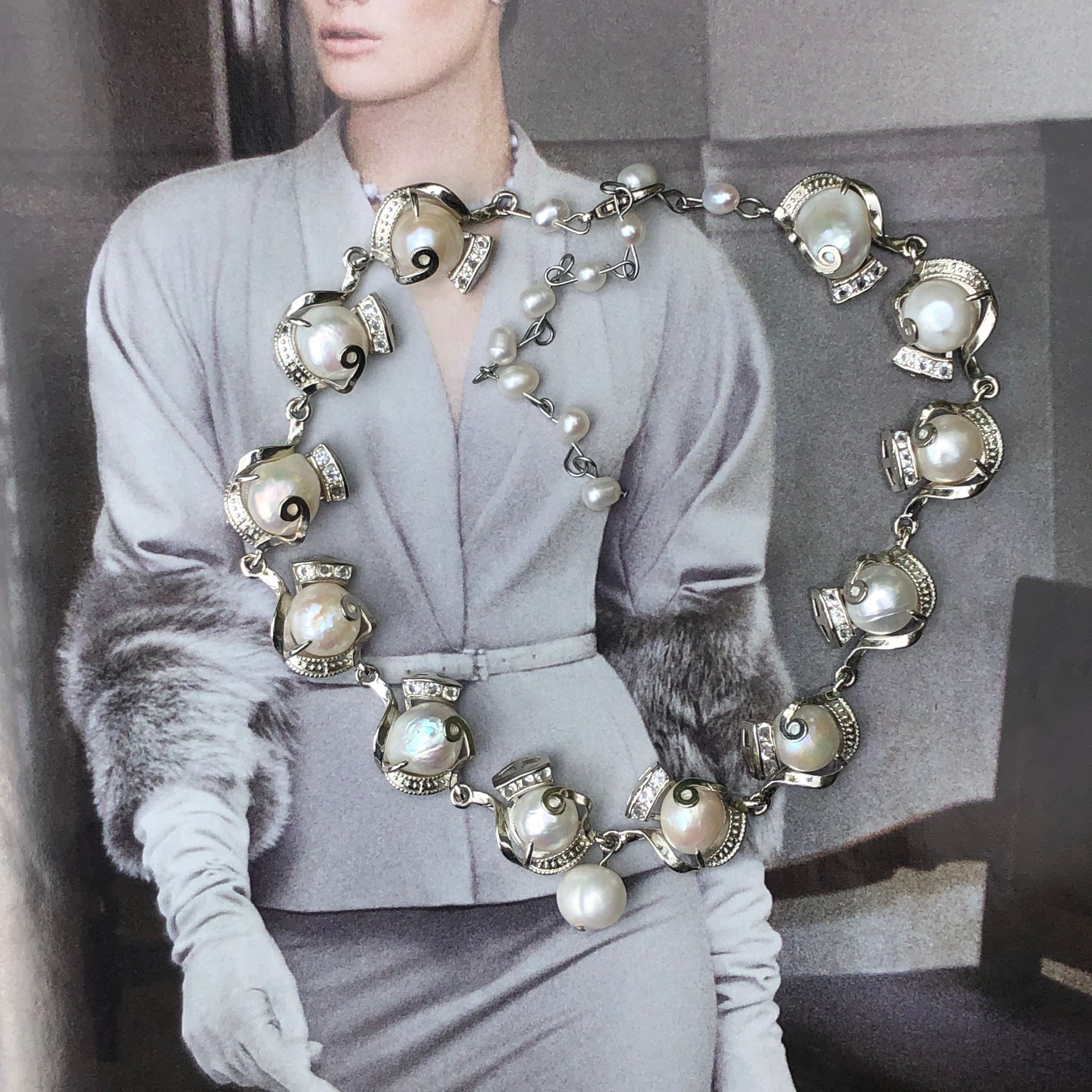 Remarkable Keshi & Freshwater Pearl Necklace ⚪️👑🦄 สร้อยคอ มุกแท้ ตลอดทั้งเส้น