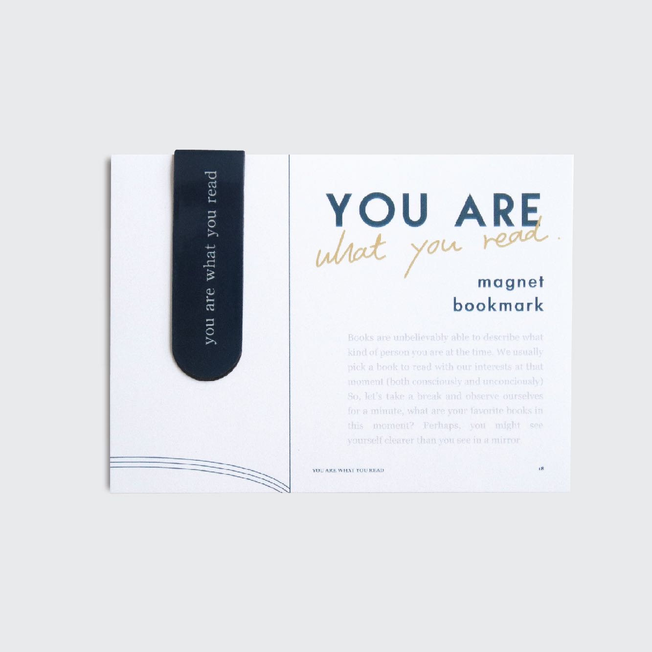 MAGNET BOOKMARK -  YOU ARE WHAT YOU READ