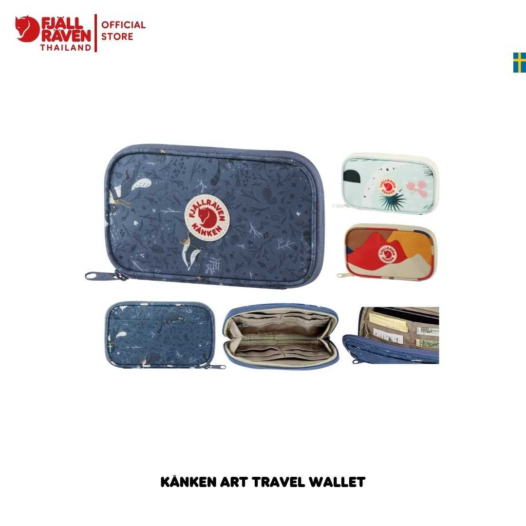 Kanken Art Travel Wallet กระเป๋าสตางค์ขนาดใหญ่ กระเป๋าใส่พาสปอร์ต กระเป๋าใส่เงินใบใหญ่แบบมีซิป