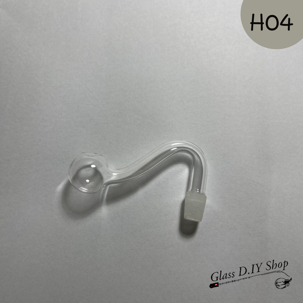 H04 หลอดแก้วนกหวีดงอ