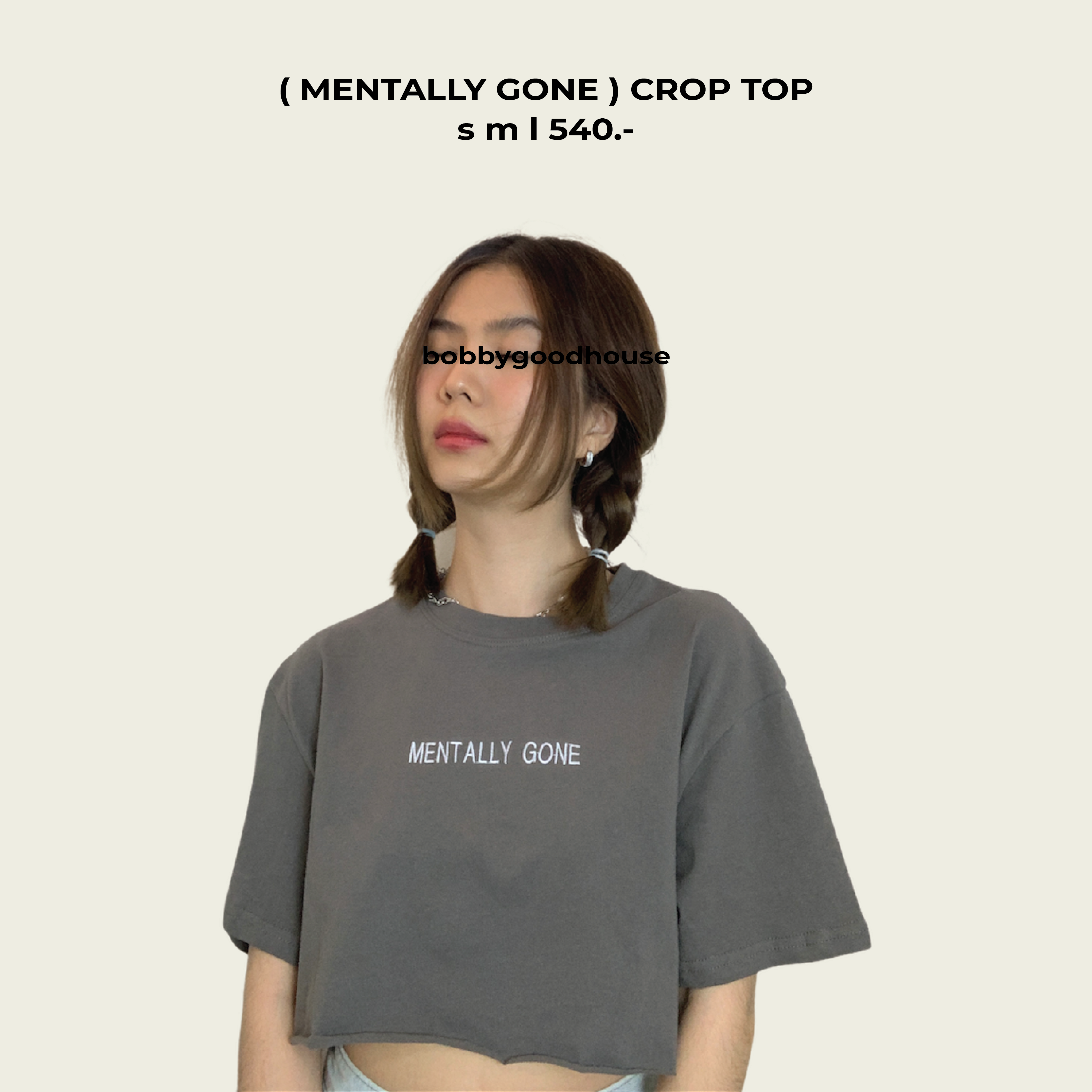 (PRE ORDER) MENTALLY GONE CROP TOP