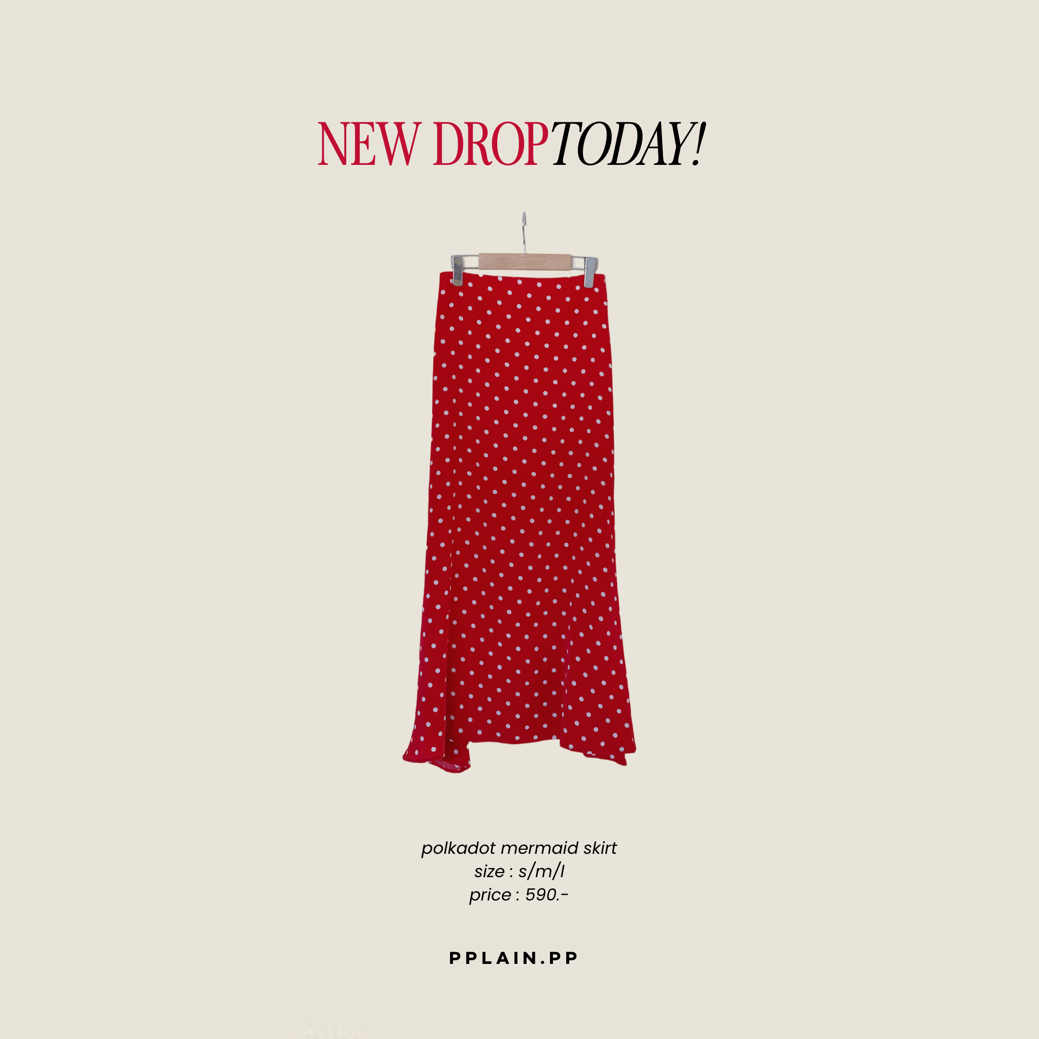 Polkadot mermaid skirt