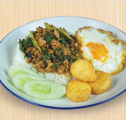 ข้าวกะเพราหมูขิ้น